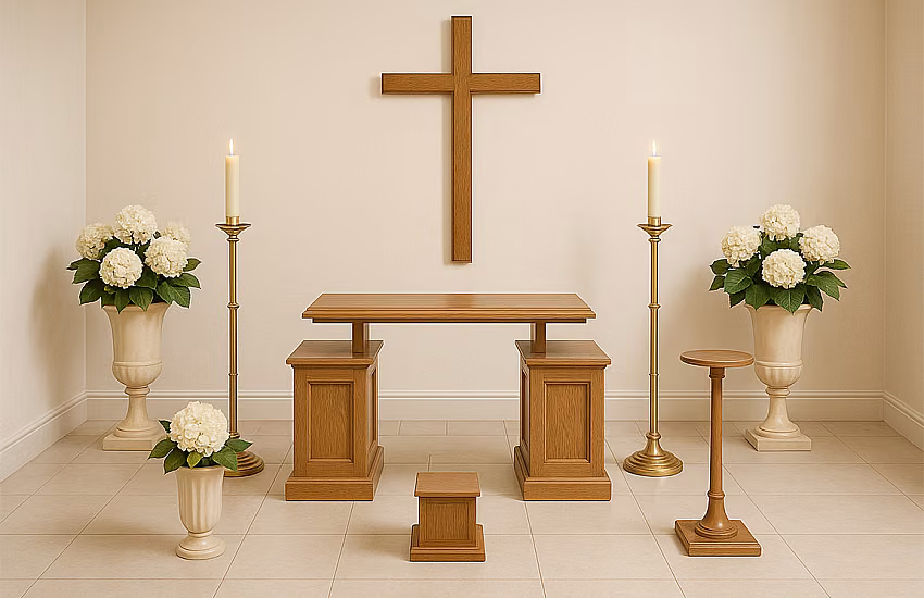 Camere ardenti, set per cappelle