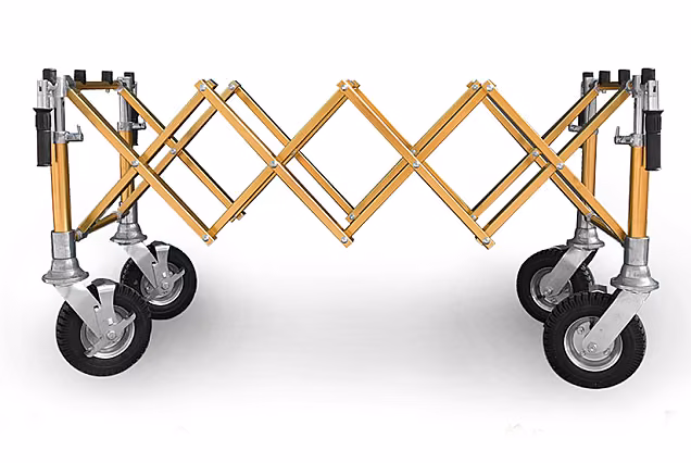 Carrello PREMIUM portaferetri pieghevole, ORO