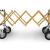 Carrello PREMIUM portaferetri pieghevole, ORO