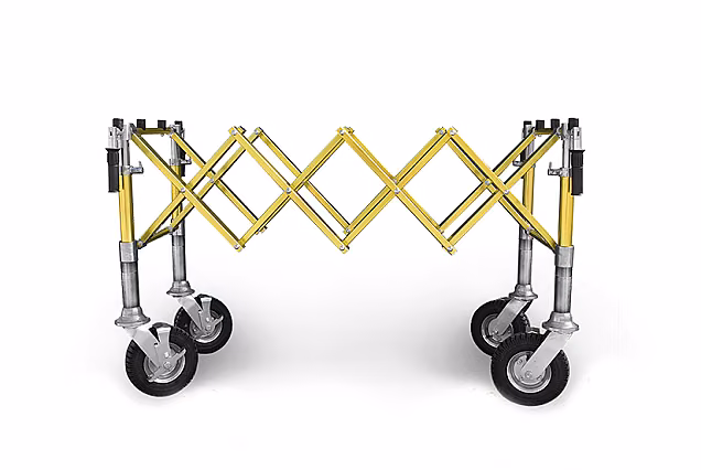 Carrello pieghevole PREMIUM color oro, con RIALZO