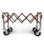 Carrello pieghevole PREMIUM color marrone, con RIALZO