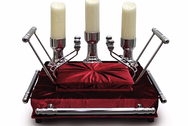 Set Supporto per Urna (portaurna) + Base con Candele FLAMINA LED