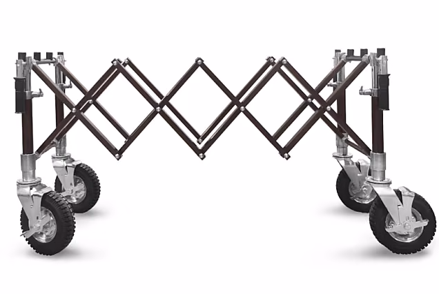 Carrello portaferetri pieghevole STANDARD marrone