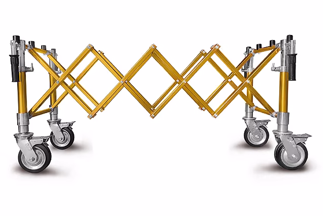 Carrello portaferetri pieghevole COMPACT, ruote piccole