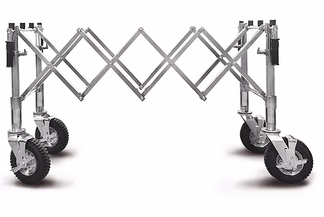Carrello pieghevole STANDARD argento con RIALZO