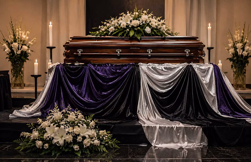 I colori del lutto. Perché la coltre funebre è nera, viola, argento o bianca – e cosa dice quella scelta sulla cerimonia