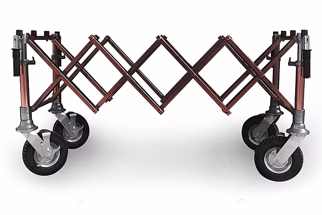 Carrello PREMIUM portaferetri pieghevole, MARRONE