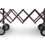 Carrello PREMIUM portaferetri pieghevole, MARRONE